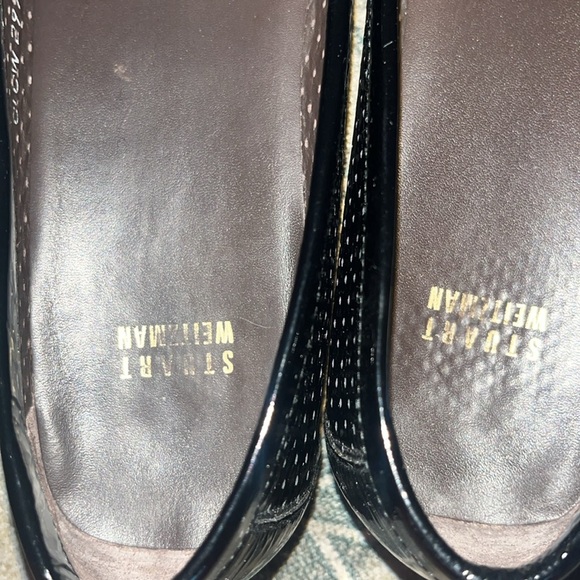 Stuart Weitzman women’s Shiny Black Loafers size 10.5 - Picture 6 of 8